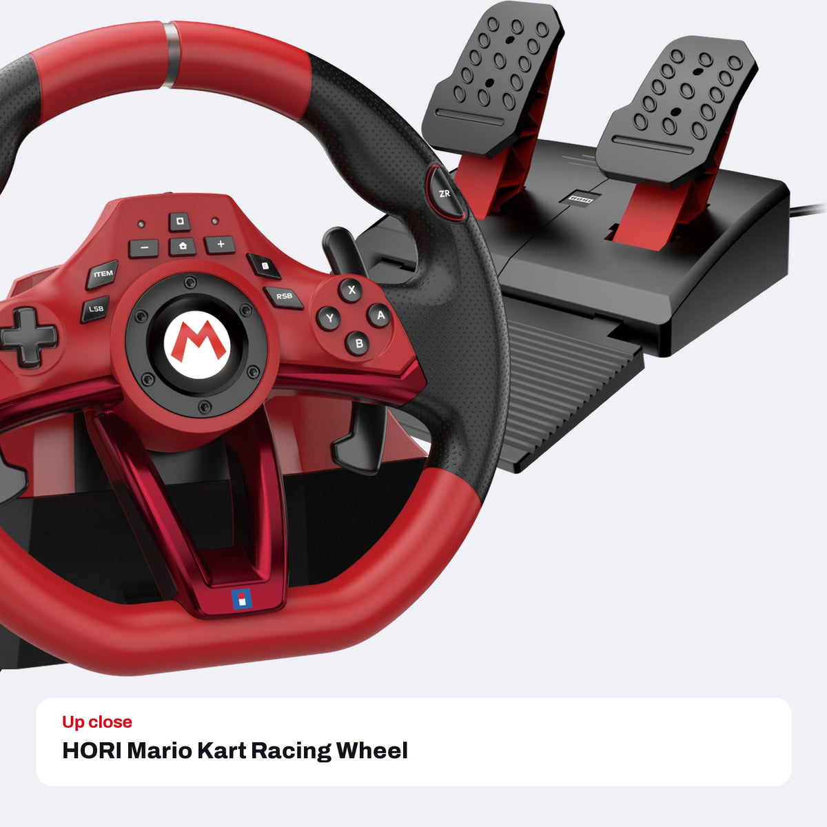 HORI Mario Kart Racing Wheel Pro Deluxe for Nintendo Switch 2, close-up detail
