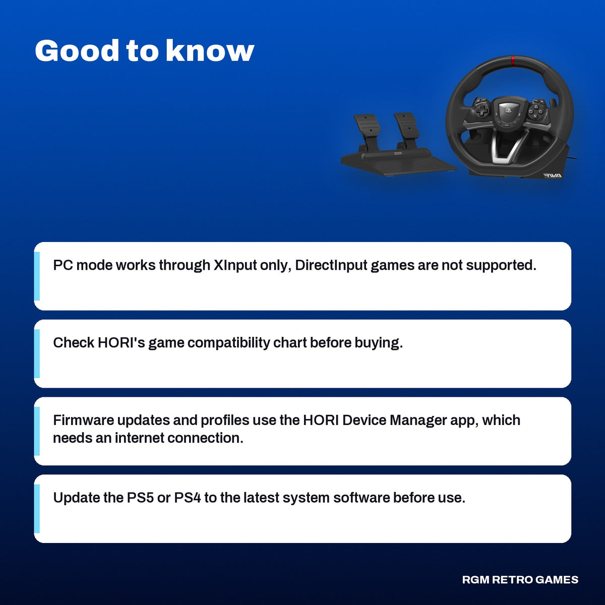 HORI Racing Wheel APEX for PlayStation 5, PlayStation 4 and Windows 11/10, good to know before you buy