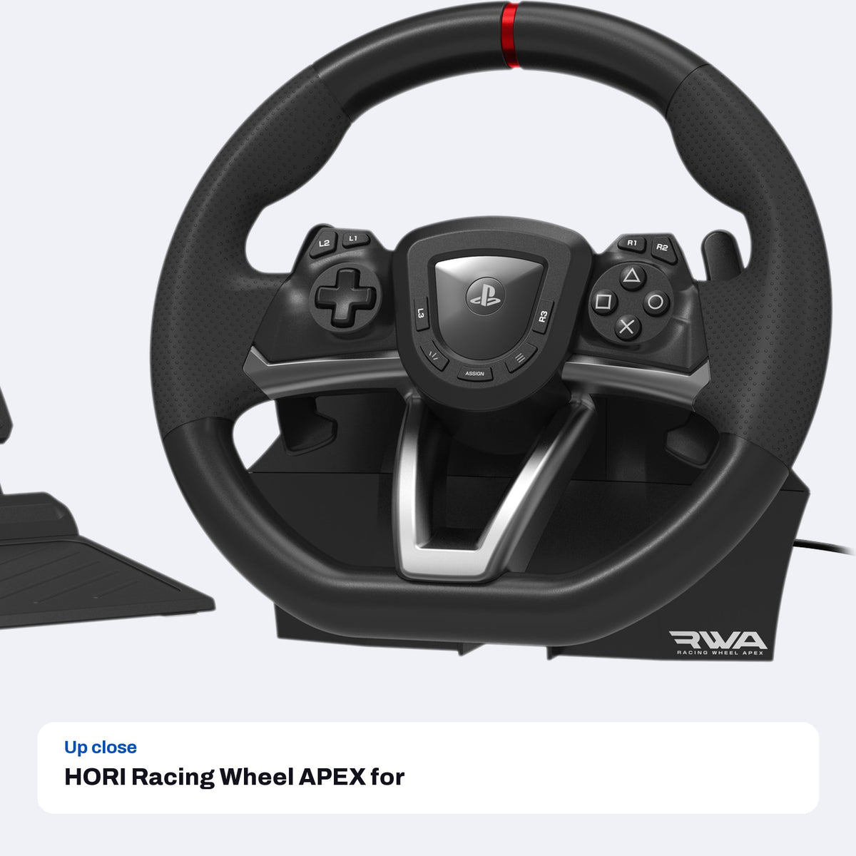 HORI Racing Wheel APEX for PlayStation 5, PlayStation 4 and Windows 11/10, close-up detail