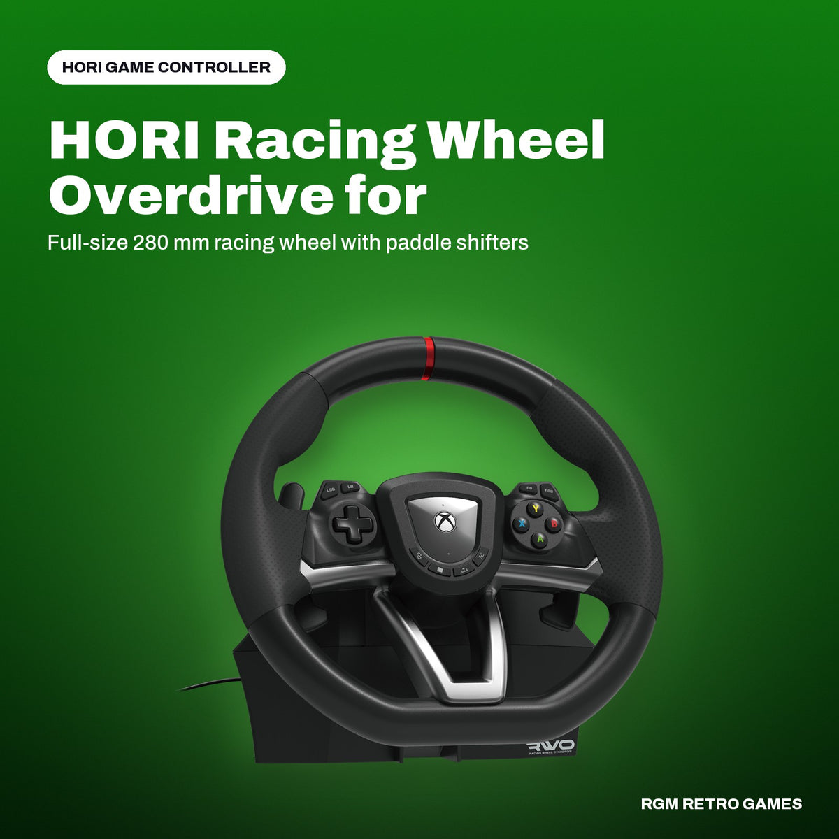 HORI Racing Wheel Overdrive for Xbox Series X|S in a HORI color scene