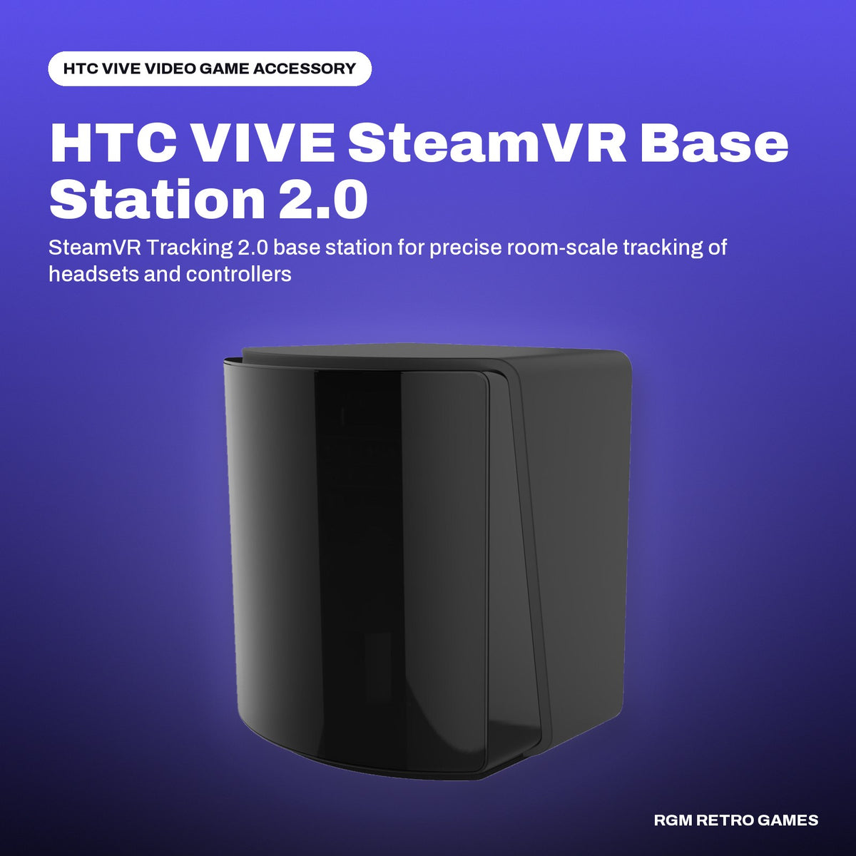 HTC VIVE SteamVR Base Station 2.0 in a HTC VIVE color scene