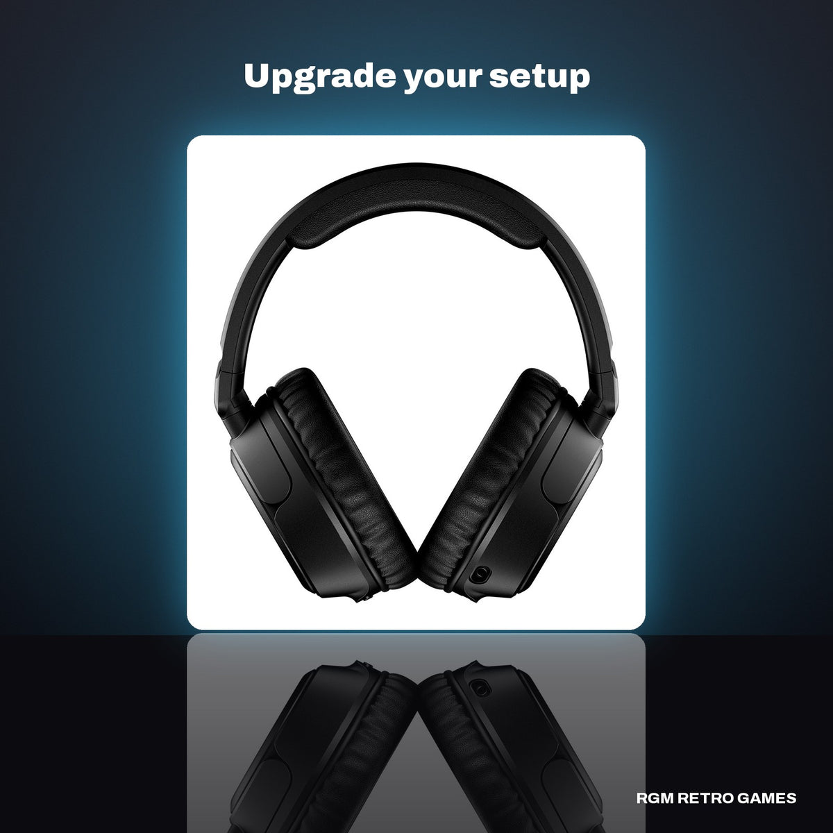 HyperX Cloud Flight 2 Wireless Gaming Headset - Black in a dark studio setting