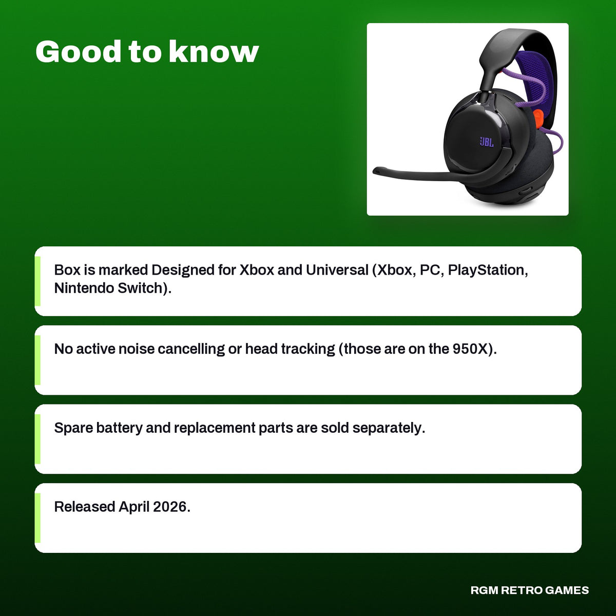 JBL Quantum 650X Wireless Gaming Headset - Black, good to know before you buy