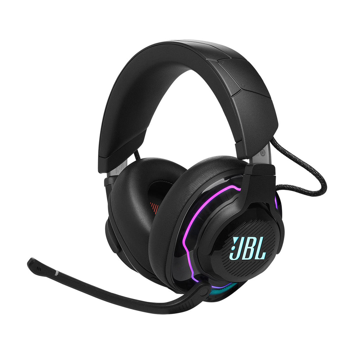 JBL Quantum 910X Wireless Gaming Headset for Xbox (2026, RGB), front view on a white background
