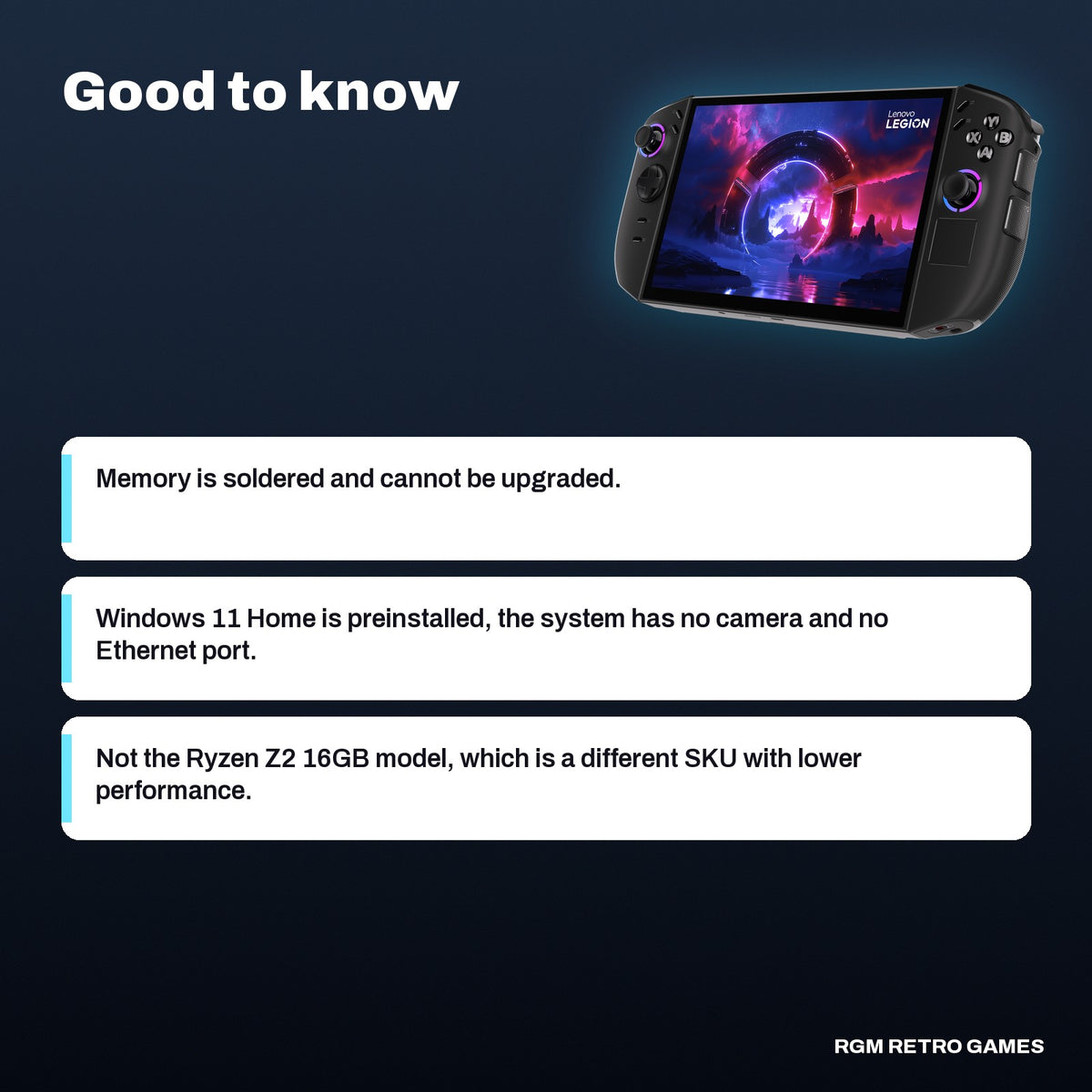 Lenovo Legion Go 2 Handheld Gaming PC - AMD Ryzen Z2 Extreme, 32GB, 1TB, 8.8" OLED 144Hz, good to know before you buy