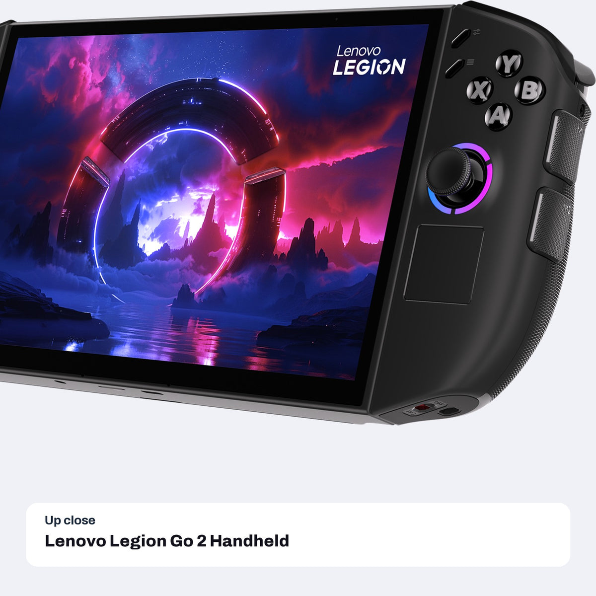 Lenovo Legion Go 2 Handheld Gaming PC - AMD Ryzen Z2 Extreme, 32GB, 1TB, 8.8" OLED 144Hz, close-up detail