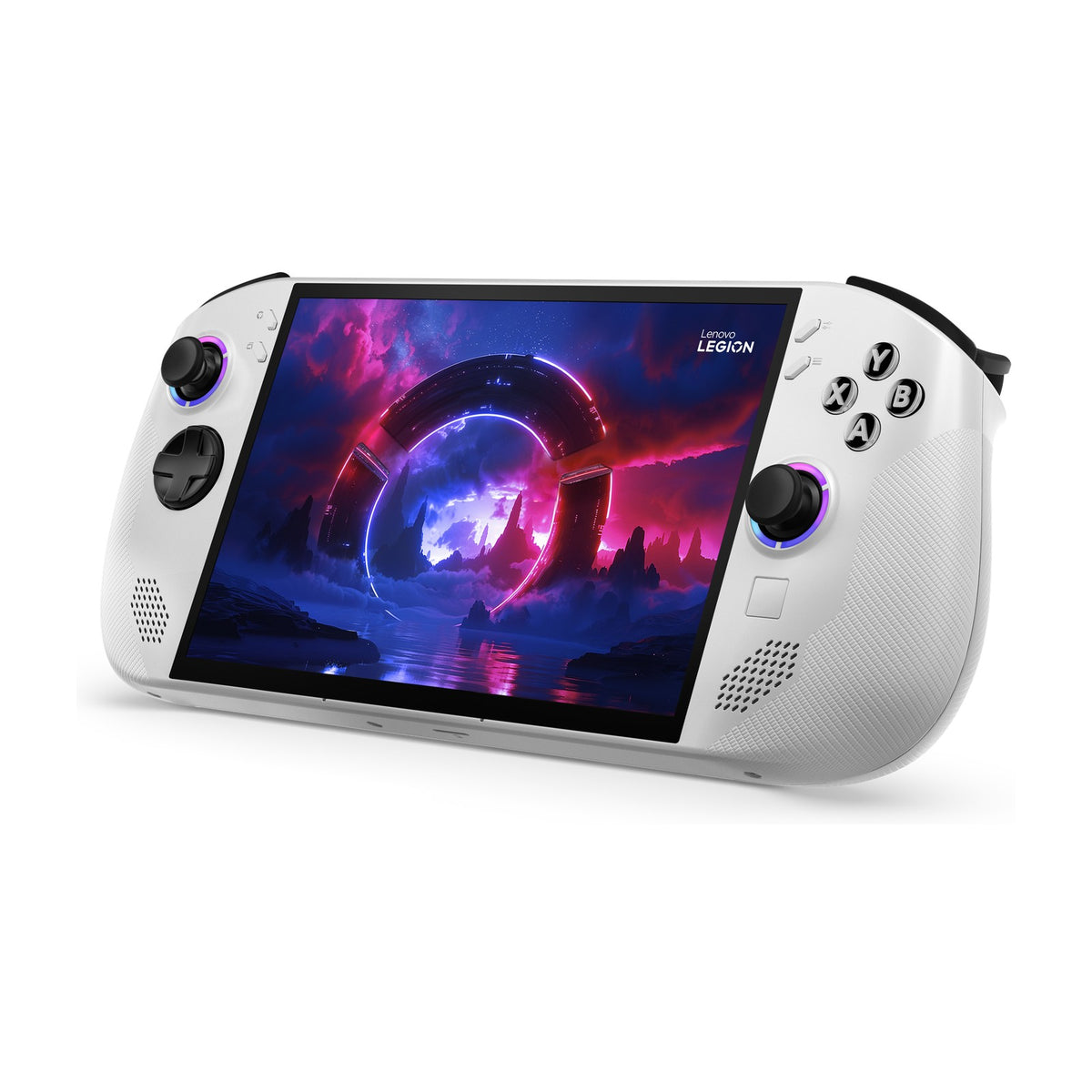 Lenovo Legion Go S 8" Gaming Handheld, AMD Ryzen Z2 Go, 16GB/512GB, Windows 11, Glacier White, front view on a white background
