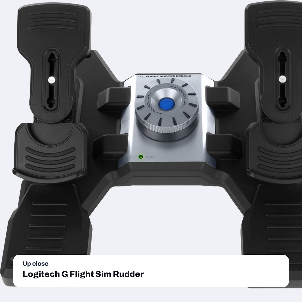 Logitech G Flight Sim Rudder Pedals (Pro Flight Rudder Pedals), close-up detail