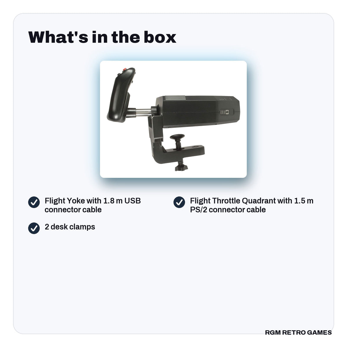 What's in the box with the Logitech G Pro Flight Yoke System