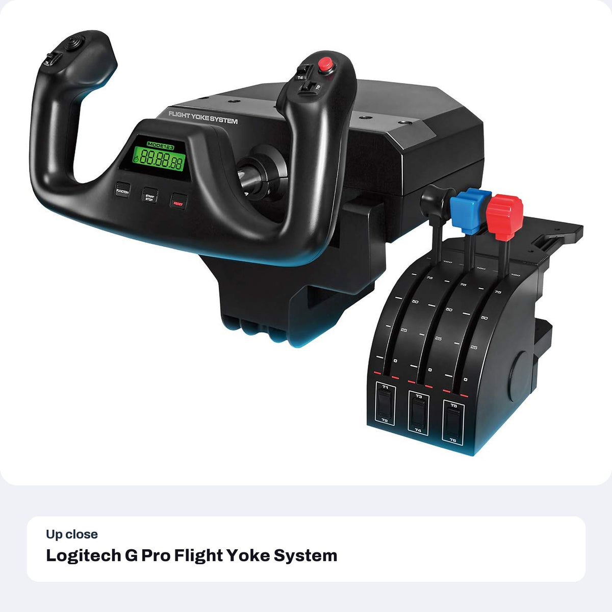 Logitech G Pro Flight Yoke System, close-up detail