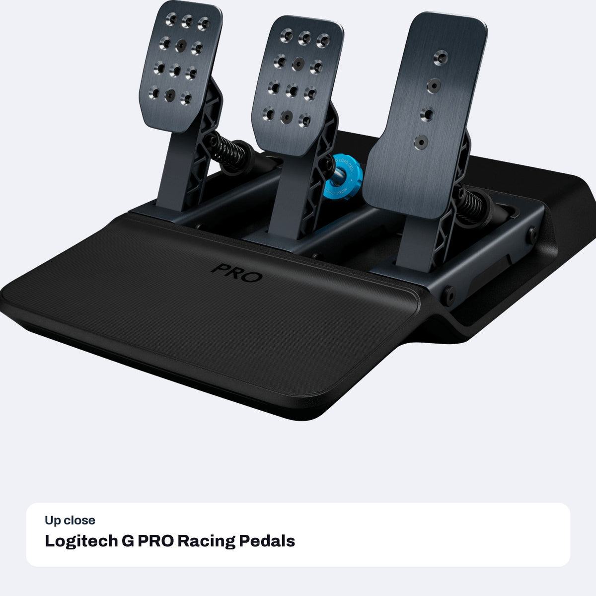 Logitech G PRO Racing Pedals, close-up detail