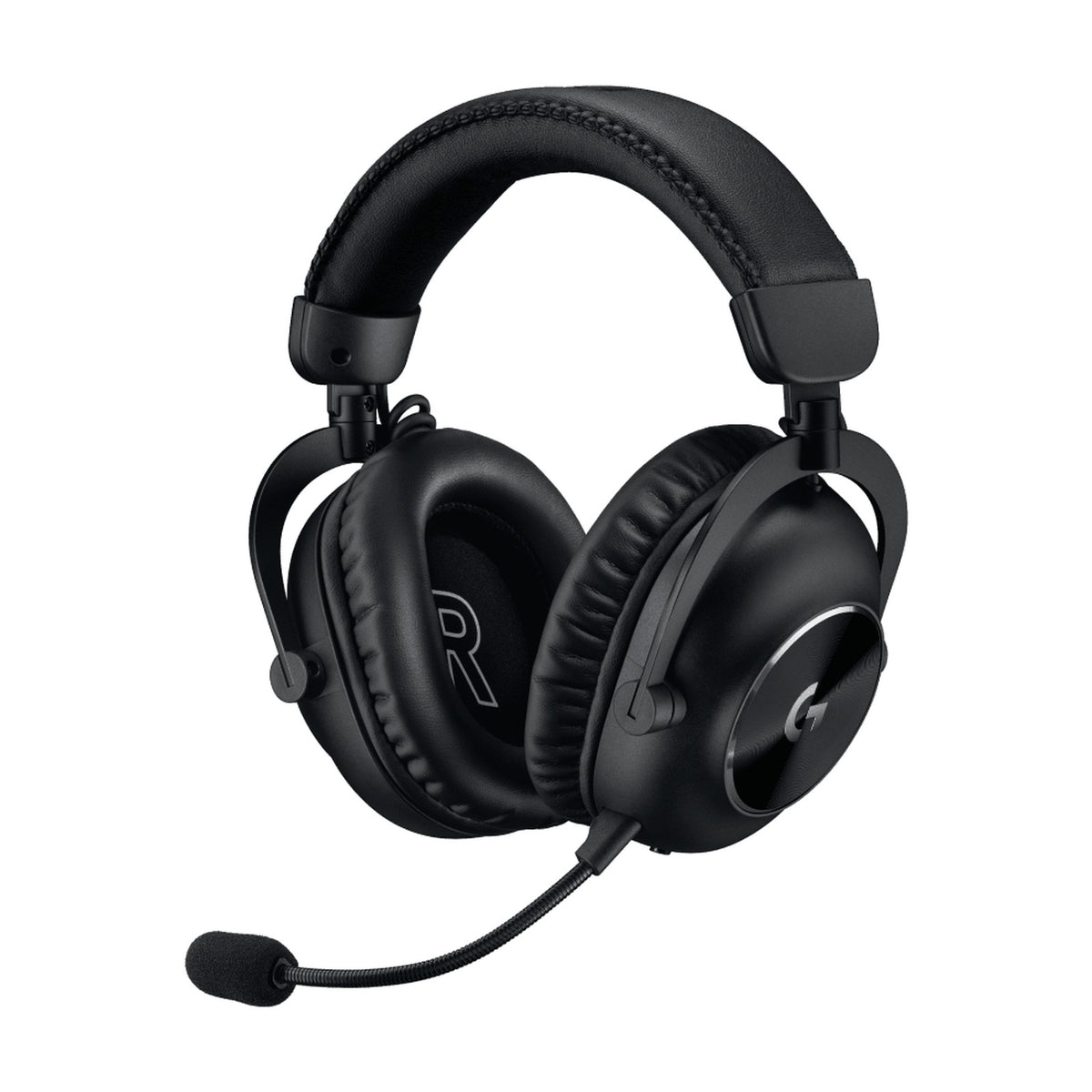 Logitech G PRO X 2 LIGHTSPEED Wireless Gaming Headset - Black, front view on a white background