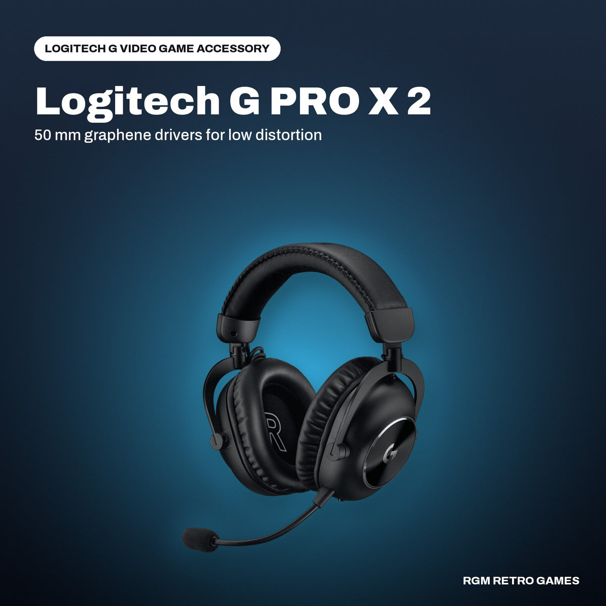 Logitech G PRO X 2 LIGHTSPEED Wireless Gaming Headset - Black in a Logitech G color scene