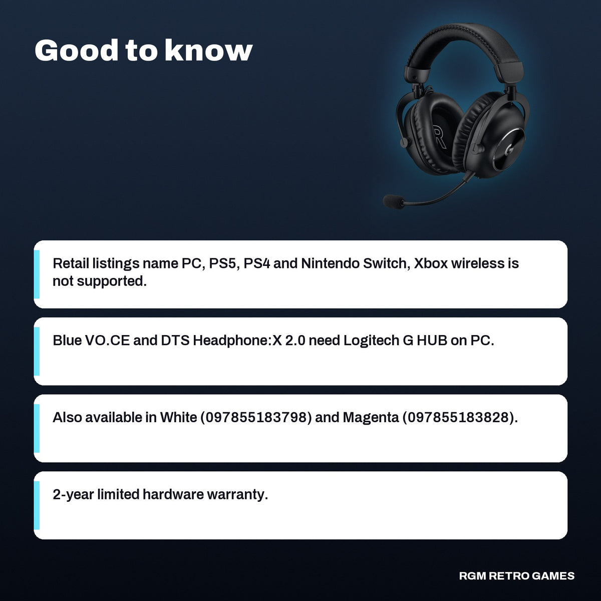 Logitech G PRO X 2 LIGHTSPEED Wireless Gaming Headset - Black, good to know before you buy