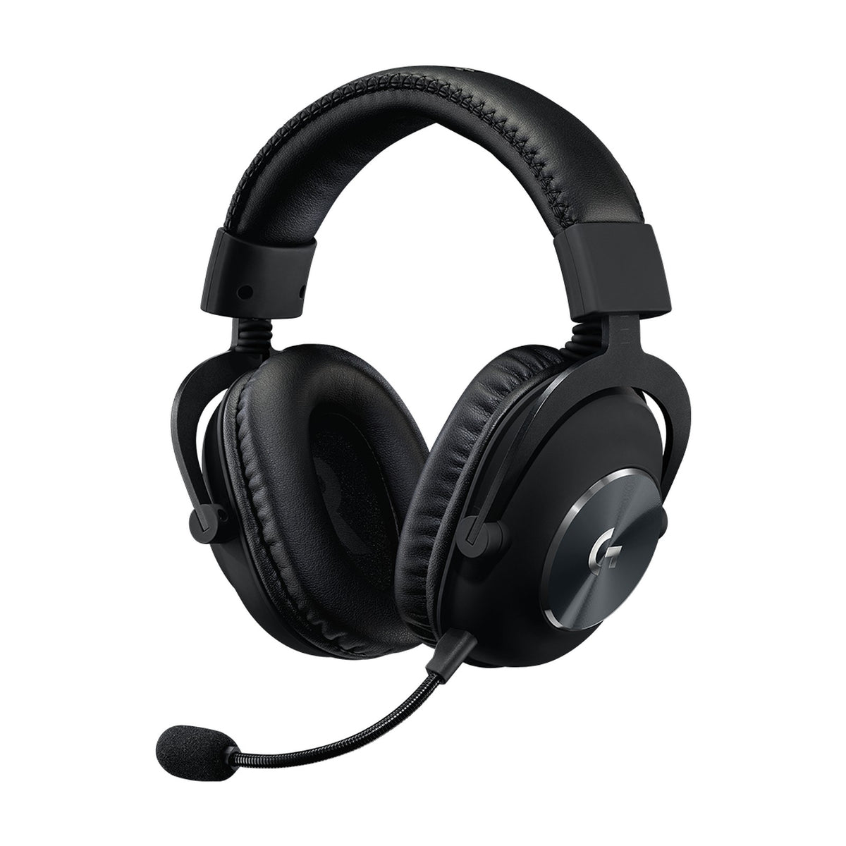 Logitech G PRO X Wireless LIGHTSPEED Gaming Headset - Black, front view on a white background