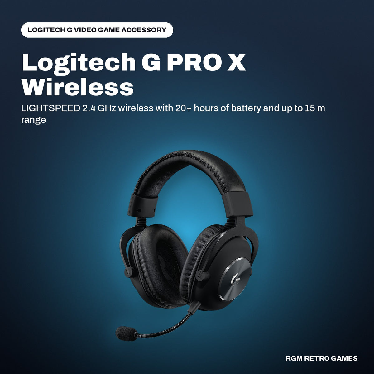 Logitech G PRO X Wireless LIGHTSPEED Gaming Headset - Black in a Logitech G color scene