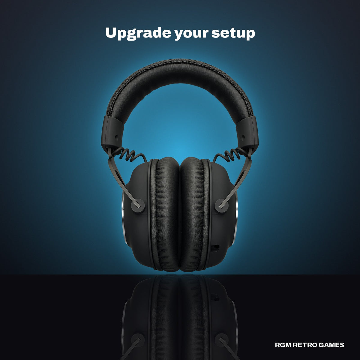 Logitech G PRO X Wireless LIGHTSPEED Gaming Headset - Black in a dark studio setting