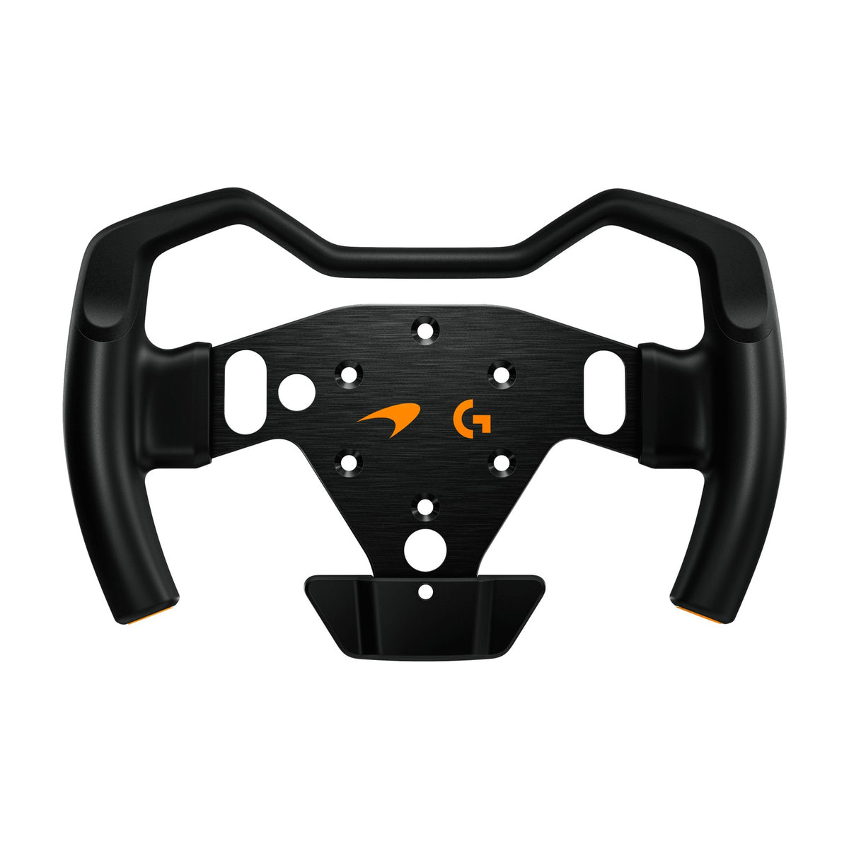 Logitech G RS Formula Wheel McLaren Racing Edition, front view on a white background