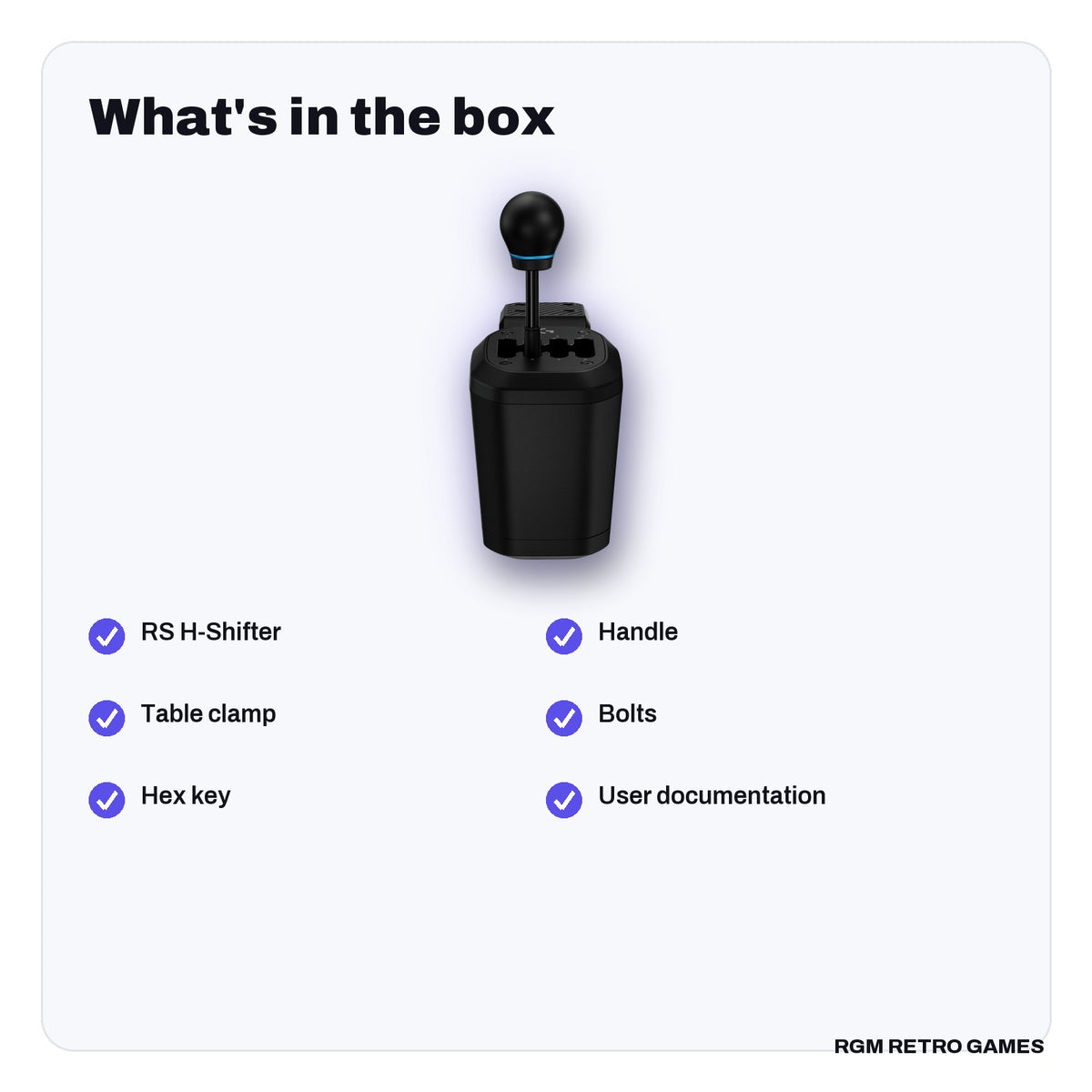 What's in the box with the Logitech G RS H-Shifter