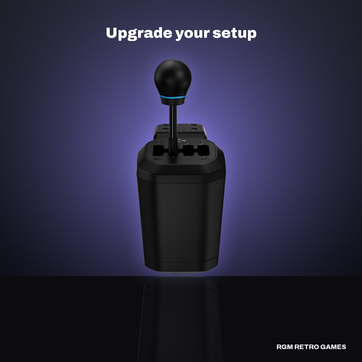 Logitech G RS H-Shifter in a dark studio setting