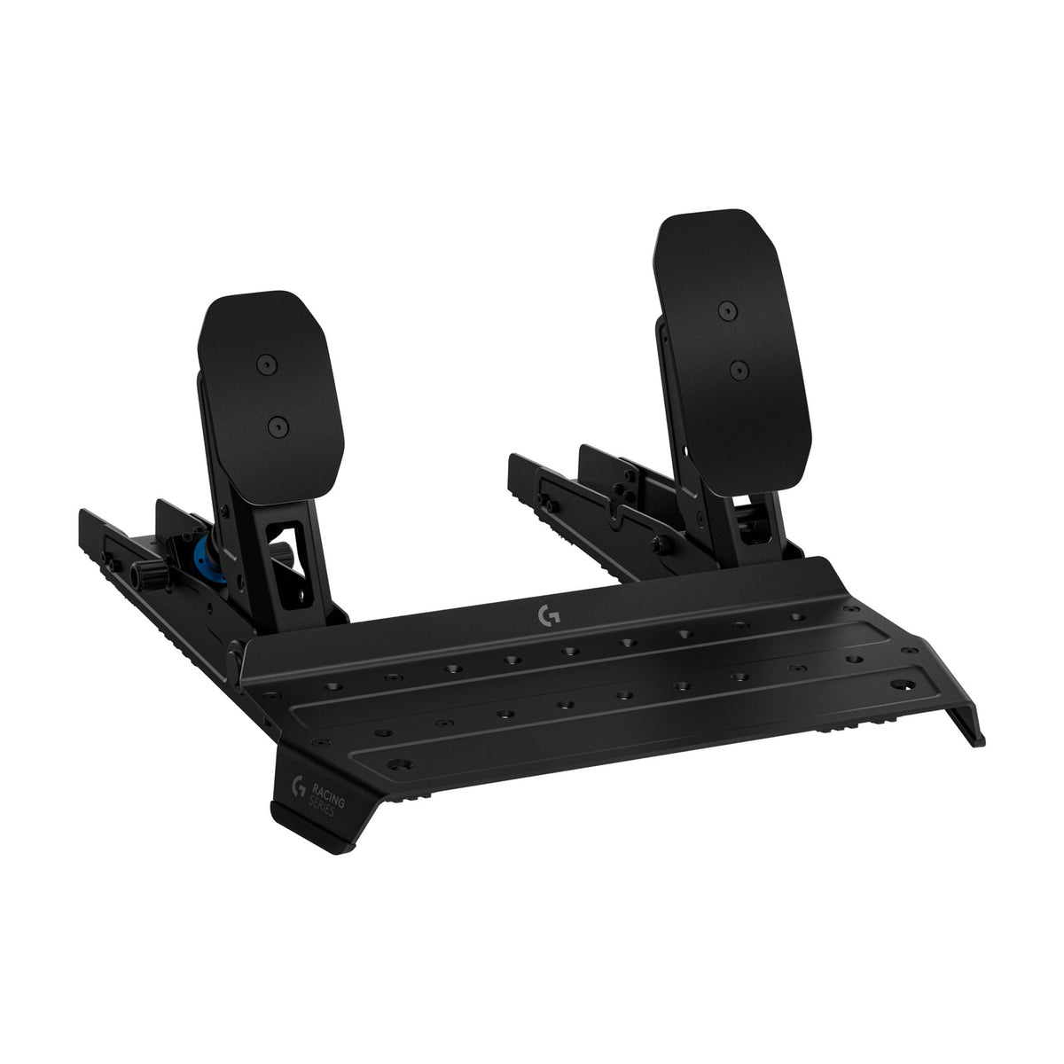 Logitech G RS Pedals, front view on a white background