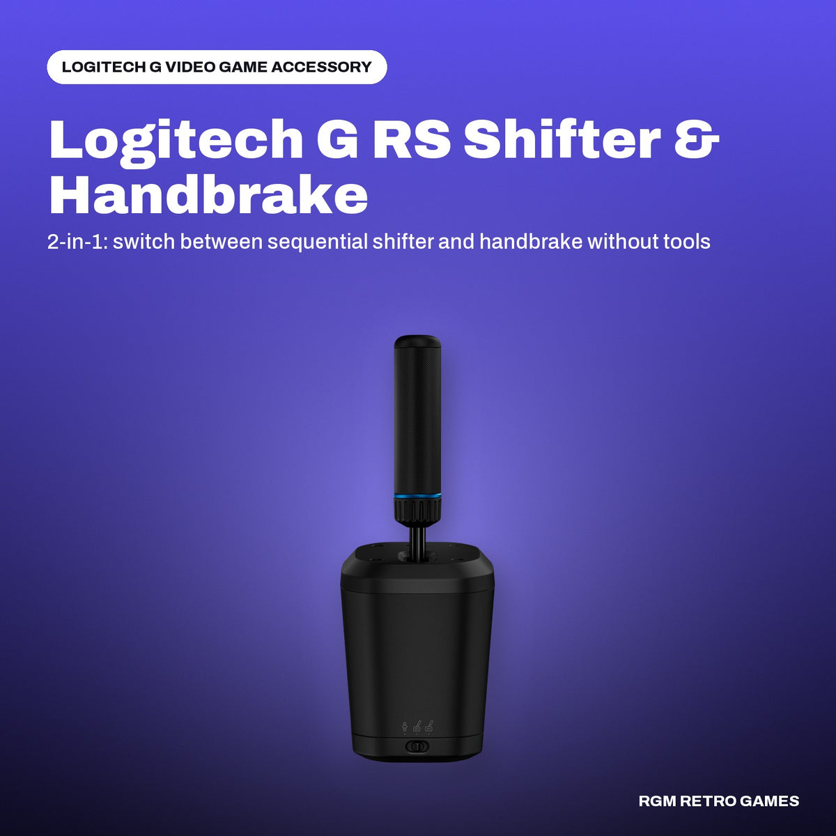 Logitech G RS Shifter & Handbrake in a Logitech G color scene