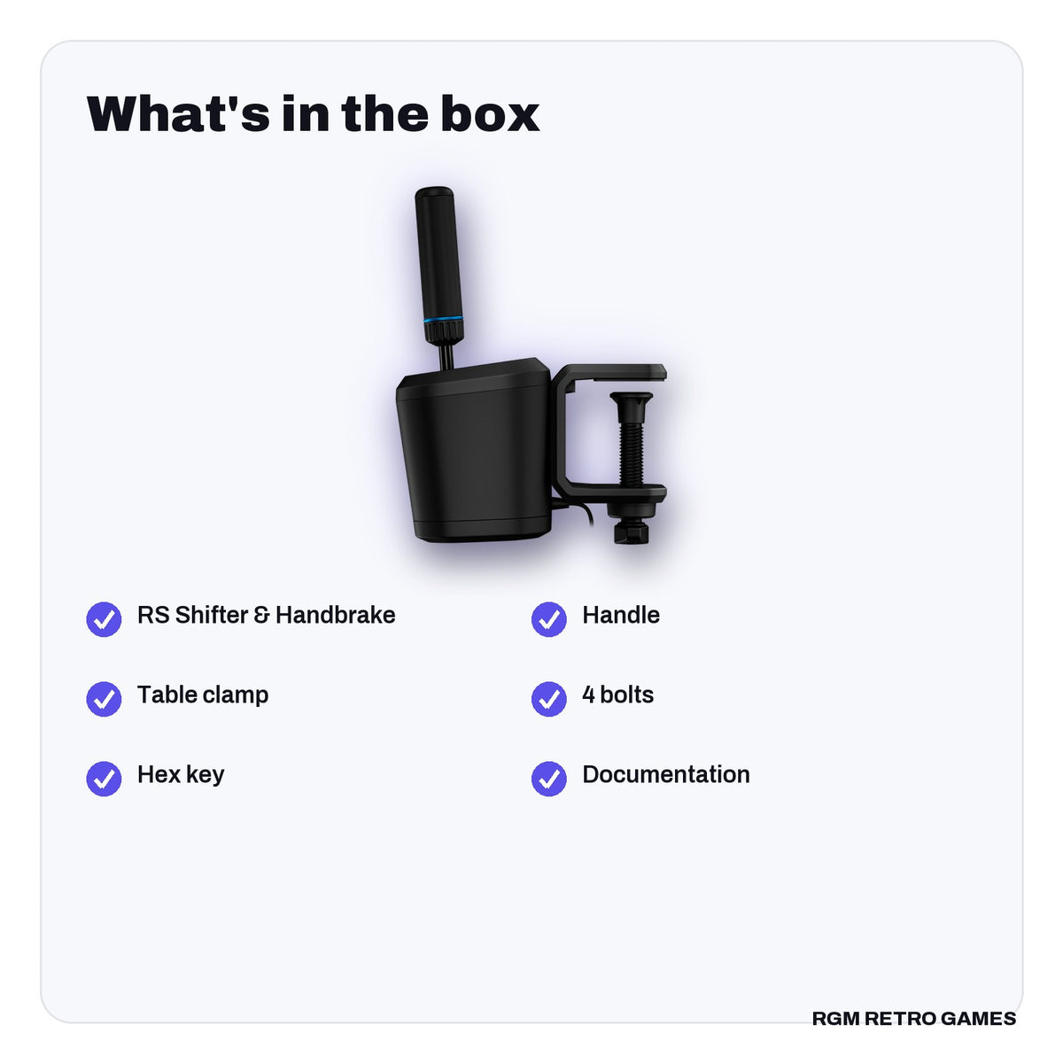 What's in the box with the Logitech G RS Shifter & Handbrake