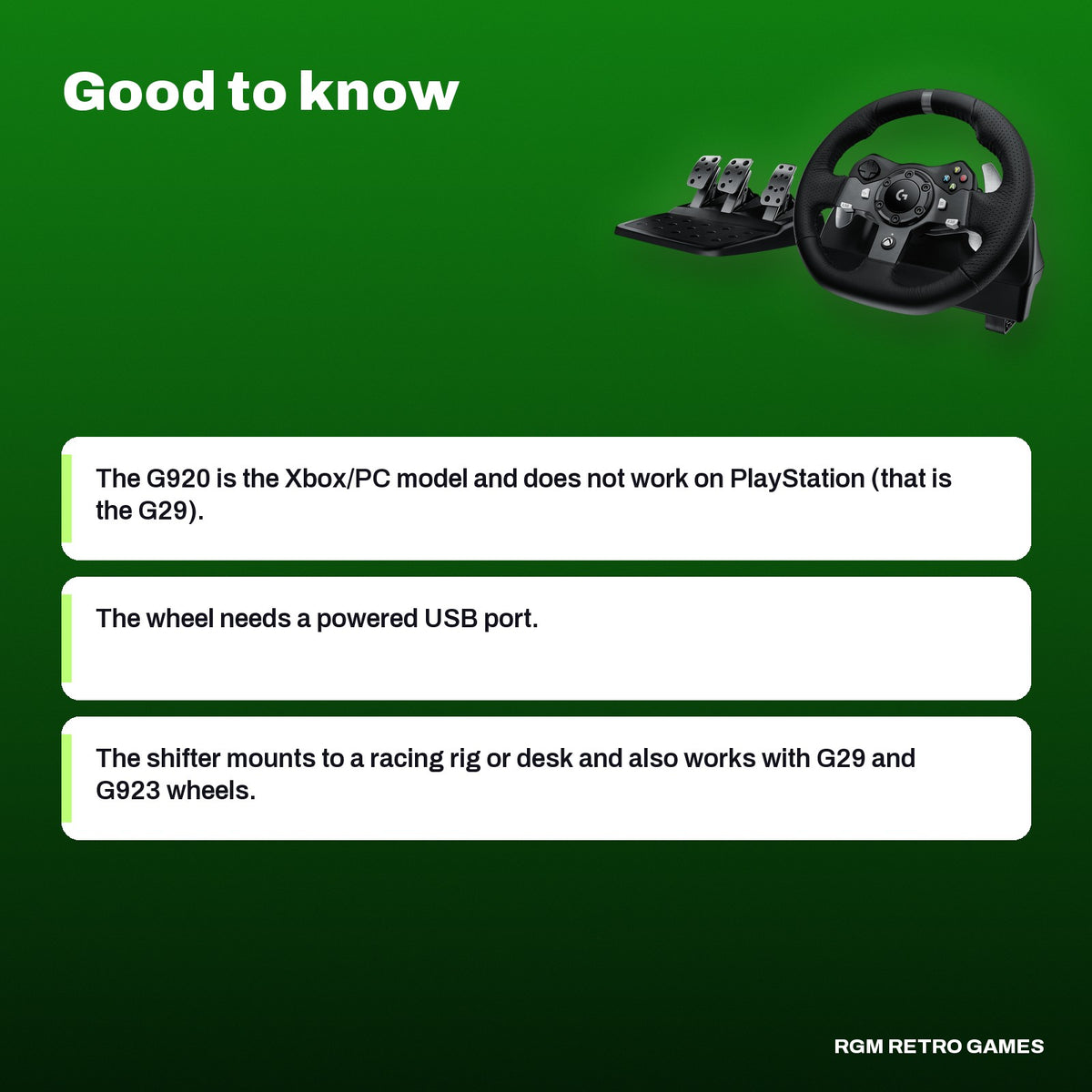 Logitech G920 Driving Force Racing Wheel and Driving Force Shifter Bundle for Xbox, good to know before you buy
