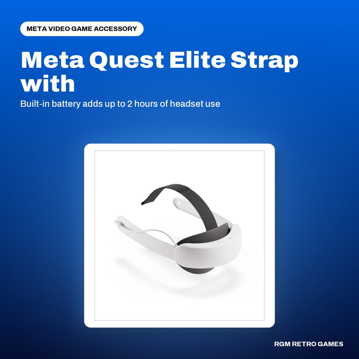 Meta Quest Elite Strap with Battery (for Meta Quest 3 and 3S) in a Meta color scene