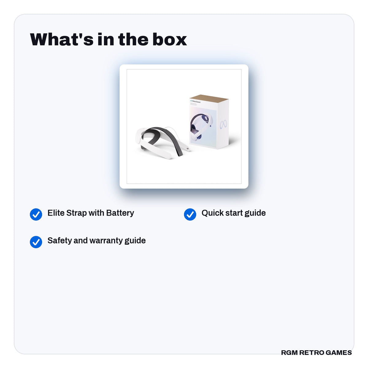 What's in the box with the Meta Quest Elite Strap with Battery (for Meta Quest 3 and 3S)