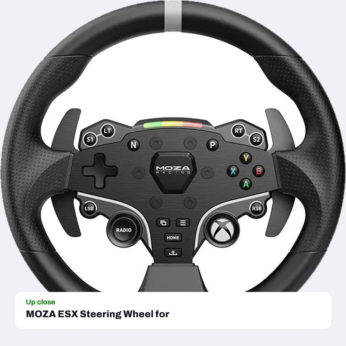 MOZA ESX Steering Wheel for PC & Xbox, close-up detail