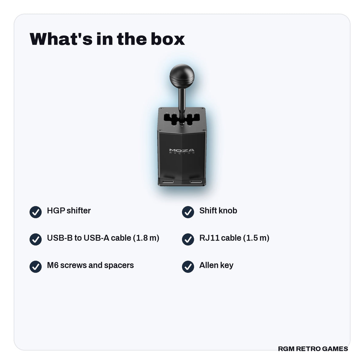 What's in the box with the MOZA HGP Shifter