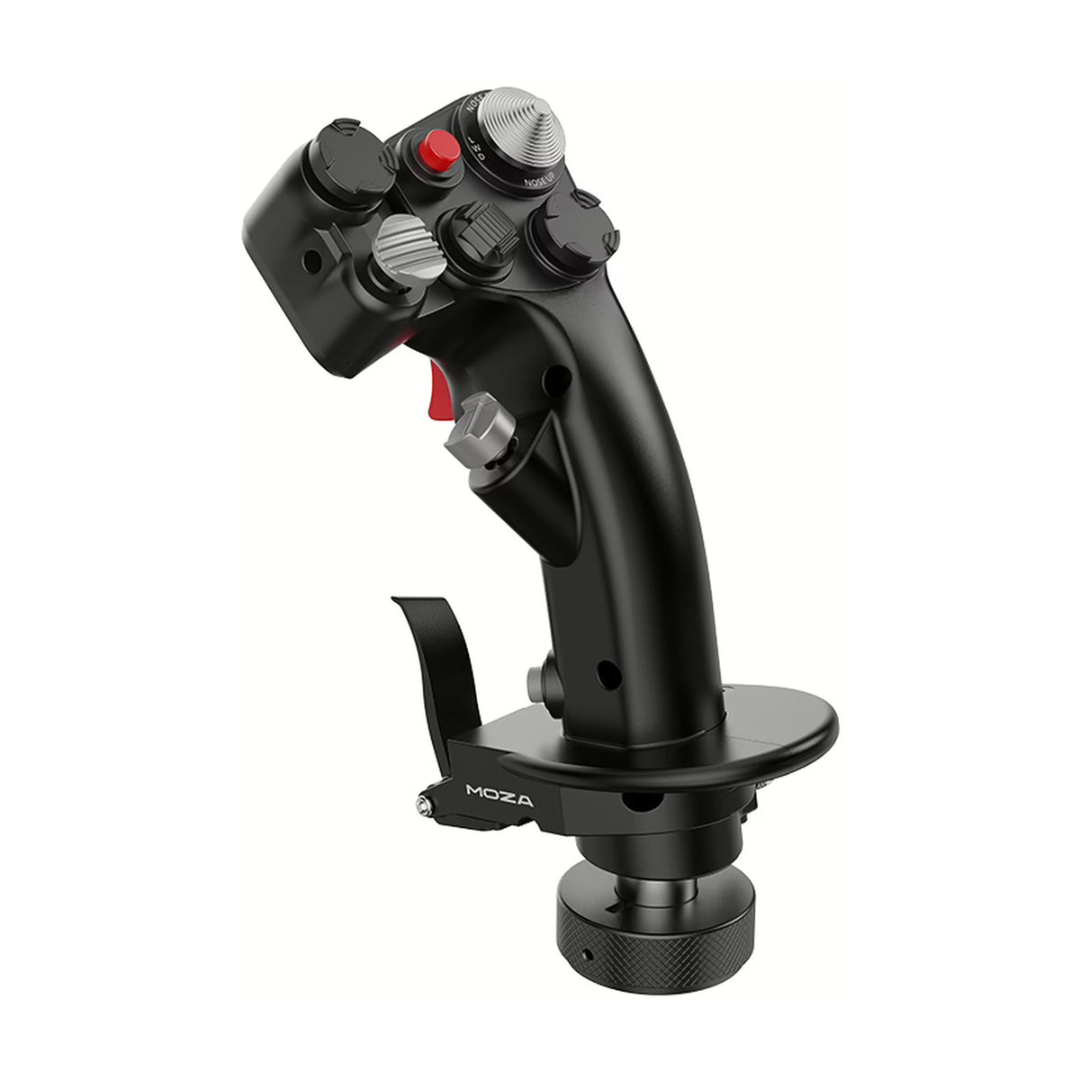 MOZA MH16 Flightstick, front view on a white background