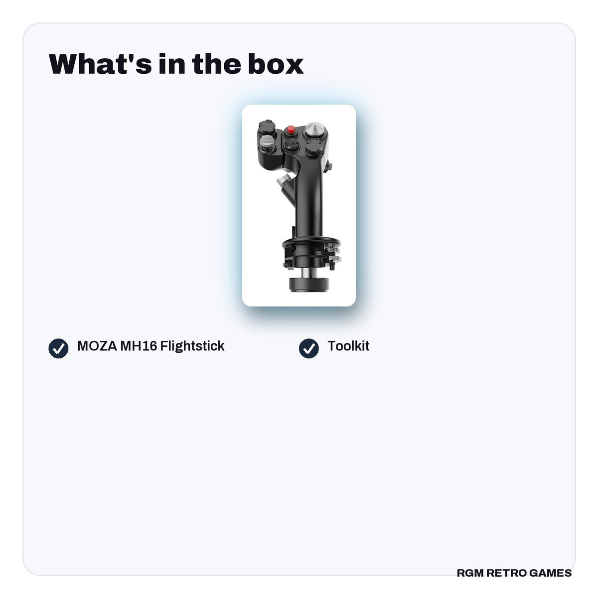 What's in the box with the MOZA MH16 Flightstick