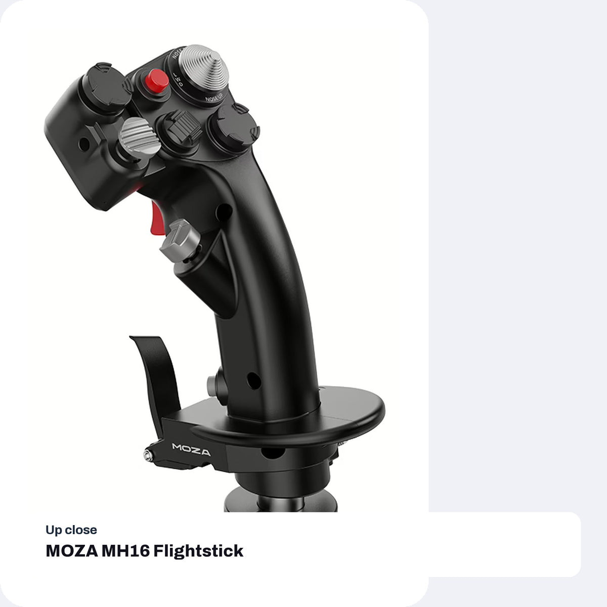 MOZA MH16 Flightstick, close-up detail