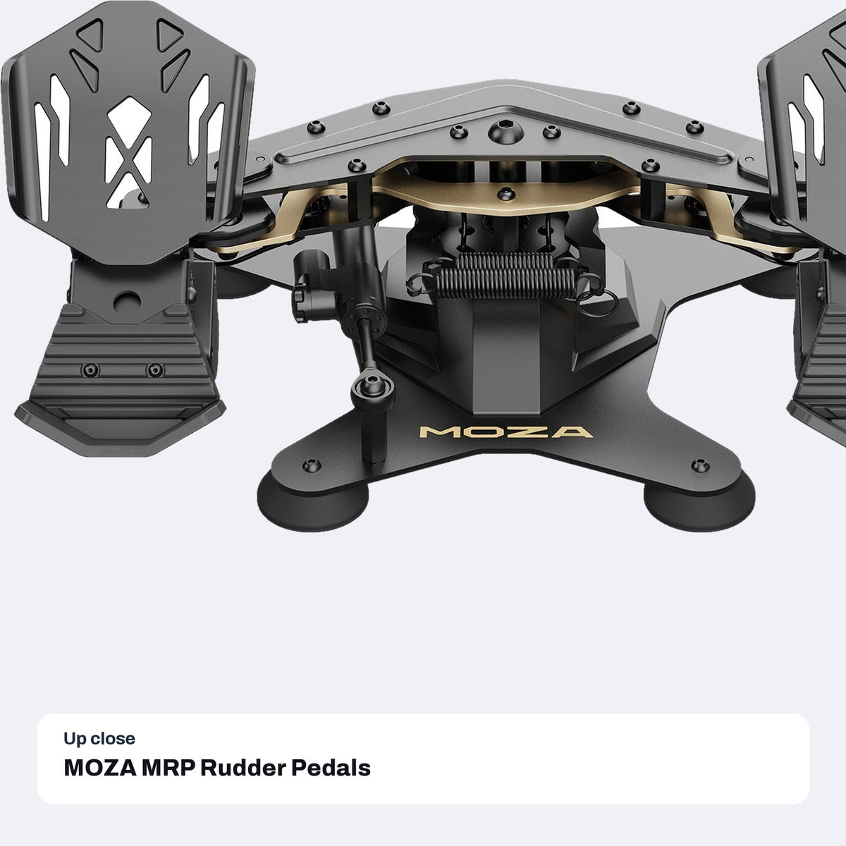 MOZA MRP Rudder Pedals, close-up detail