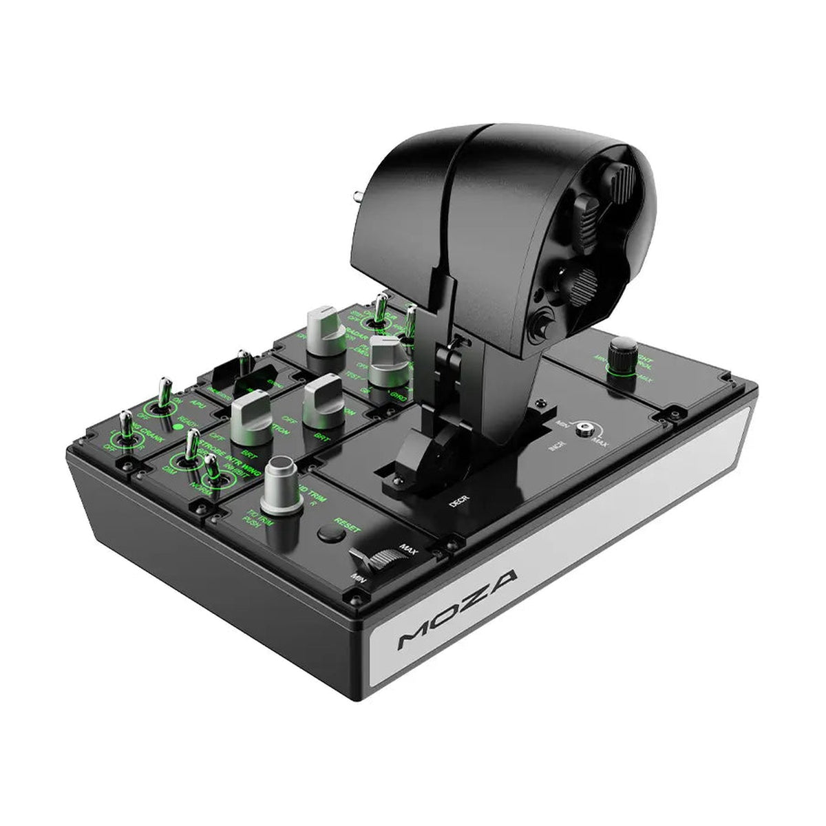 MOZA MTP Throttle (Flight Sim Throttle), front view on a white background