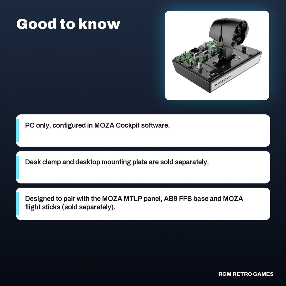 MOZA MTP Throttle (Flight Sim Throttle), good to know before you buy