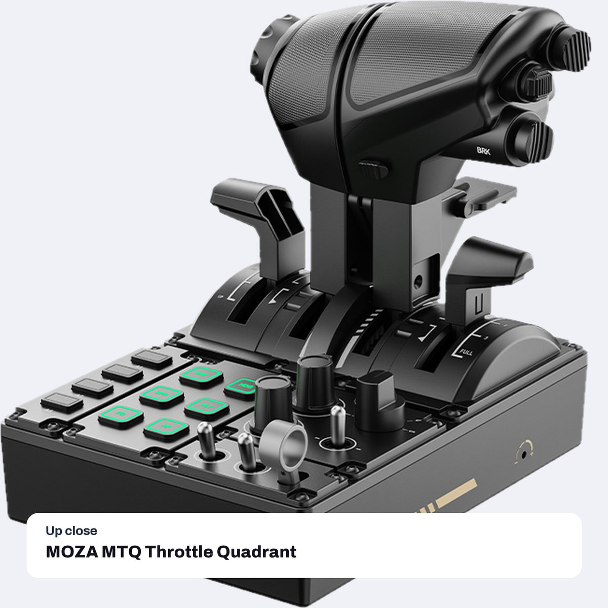 MOZA MTQ Throttle Quadrant (Throttle Panel) for PC Flight Simulation, close-up detail