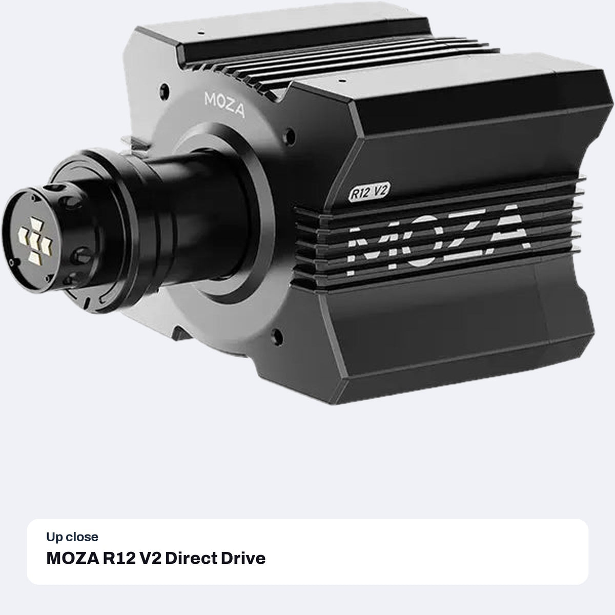 MOZA R12 V2 Direct Drive Wheel Base, close-up detail