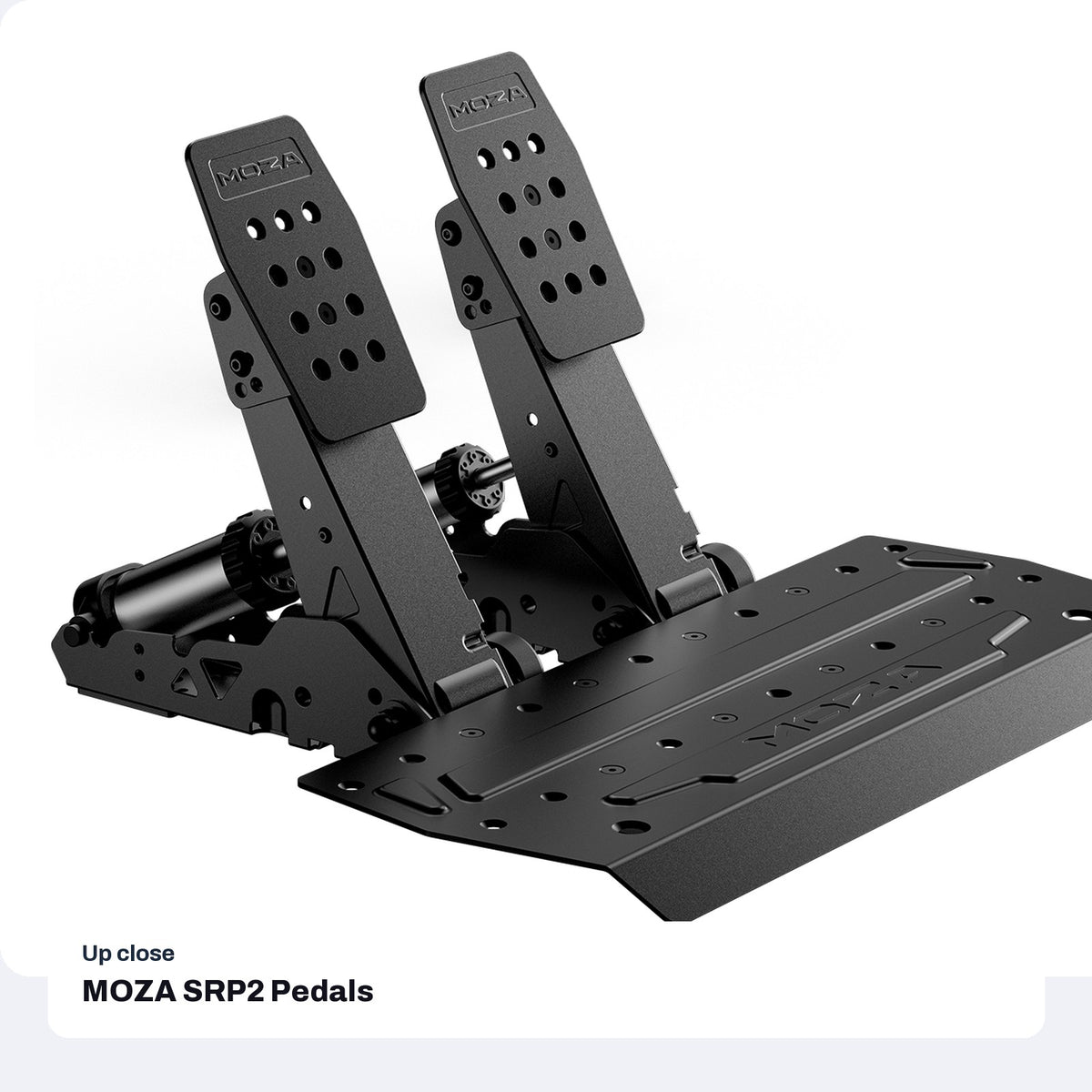 MOZA SRP2 Pedals (Throttle + Brake), close-up detail