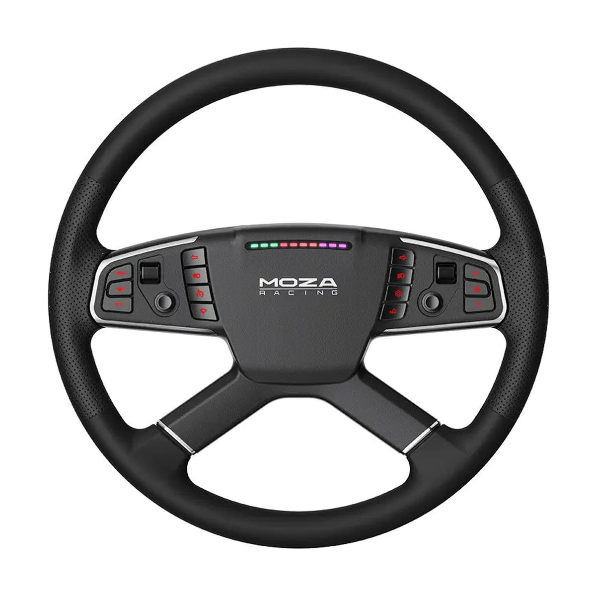 MOZA TSW Truck Wheel (400 mm Truck Sim Steering Wheel), front view on a white background