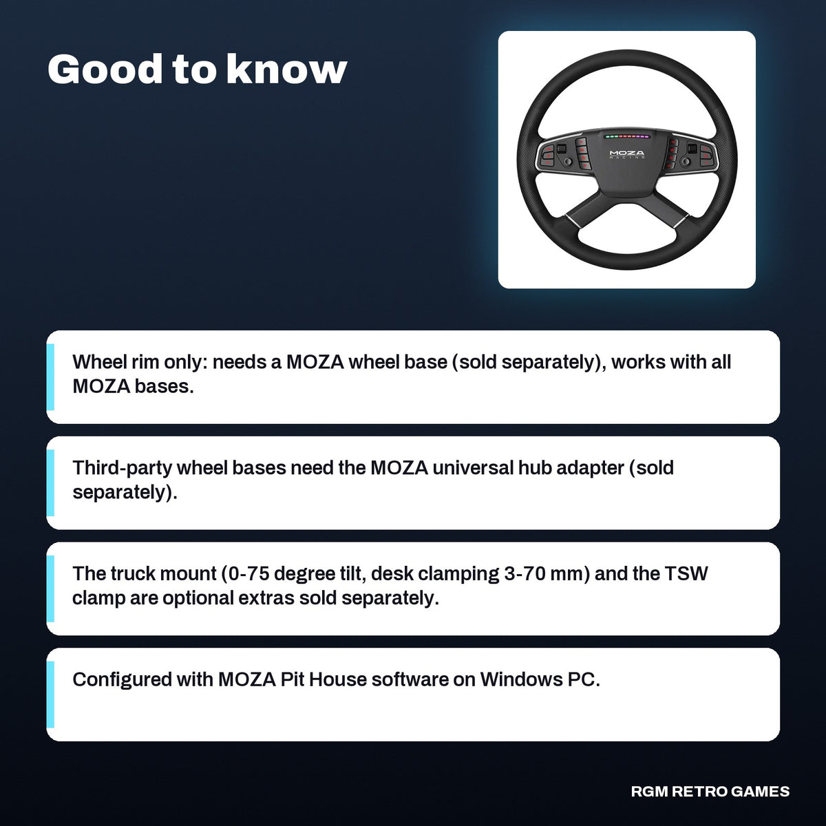 MOZA TSW Truck Wheel (400 mm Truck Sim Steering Wheel), good to know before you buy