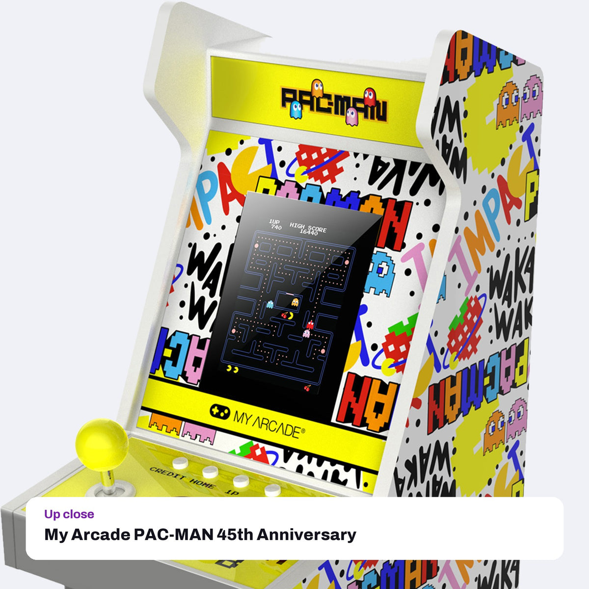 My Arcade PAC-MAN 45th Anniversary Mighty Player, close-up detail