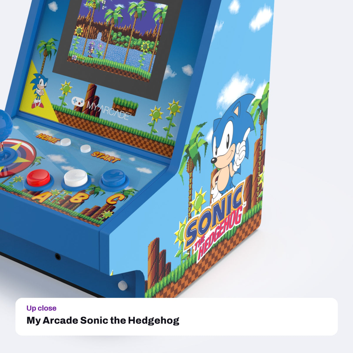 My Arcade Sonic the Hedgehog Mighty Player, close-up detail