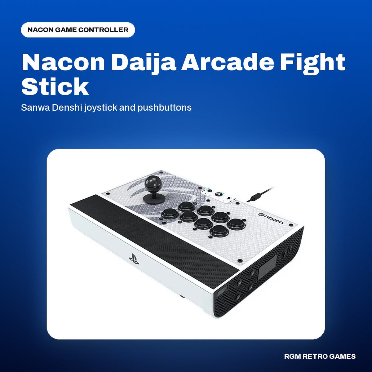 Nacon Daija Arcade Fight Stick for PS5, PS4 and PC in a Nacon color scene