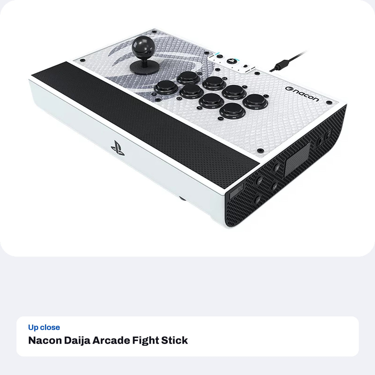 Nacon Daija Arcade Fight Stick for PS5, PS4 and PC, close-up detail