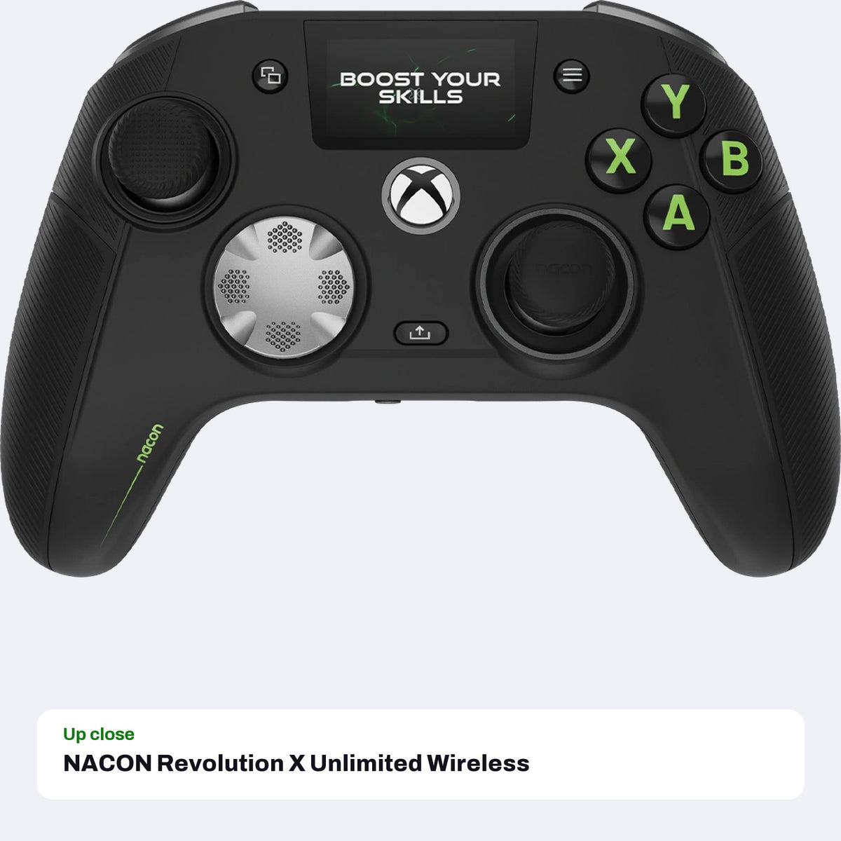 NACON Revolution X Unlimited Wireless Controller for Xbox Series X|S, Xbox One and PC - Black, close-up detail