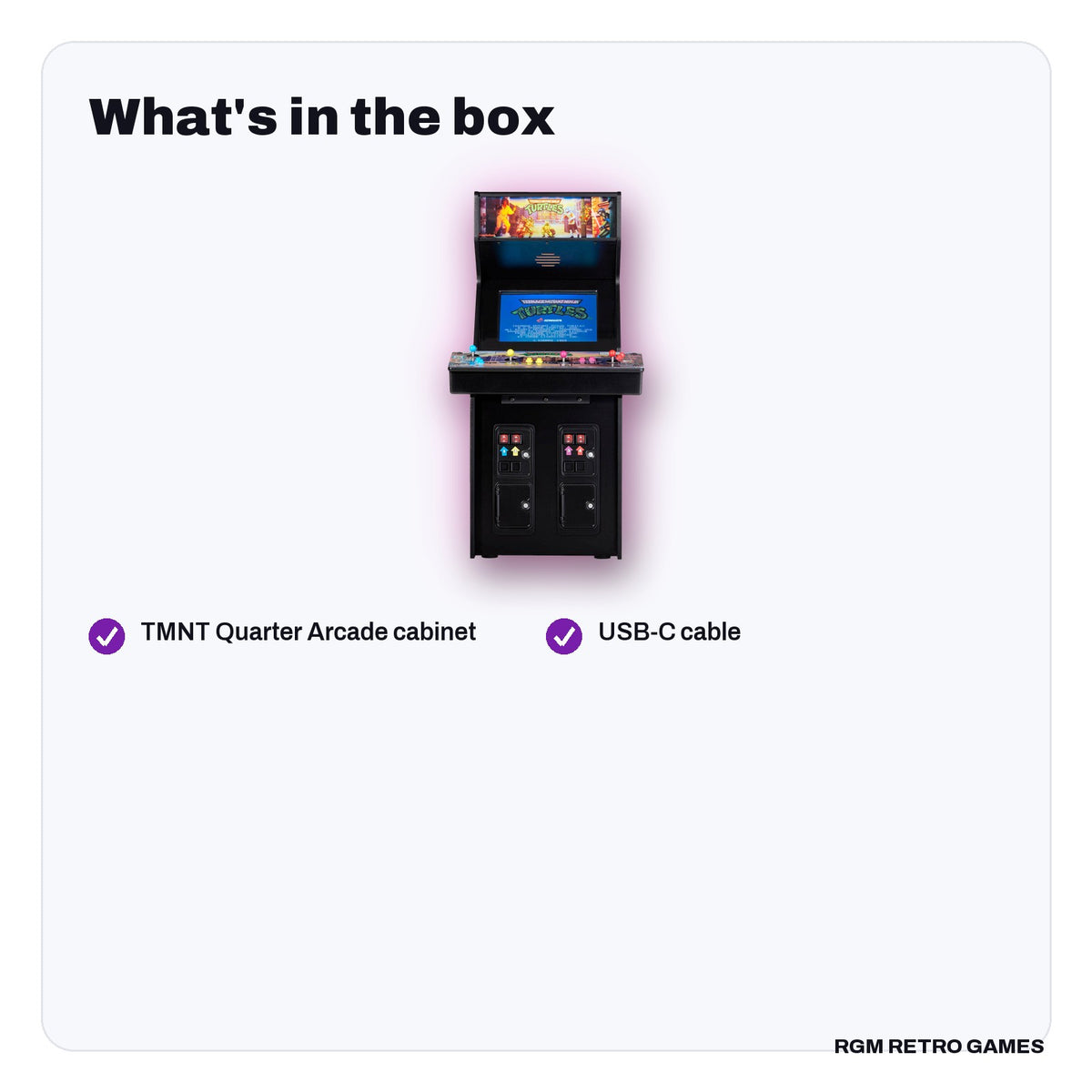 What's in the box with the Numskull Quarter Arcades Teenage Mutant Ninja Turtles (1989) 1/4 Scale Arcade Cabinet