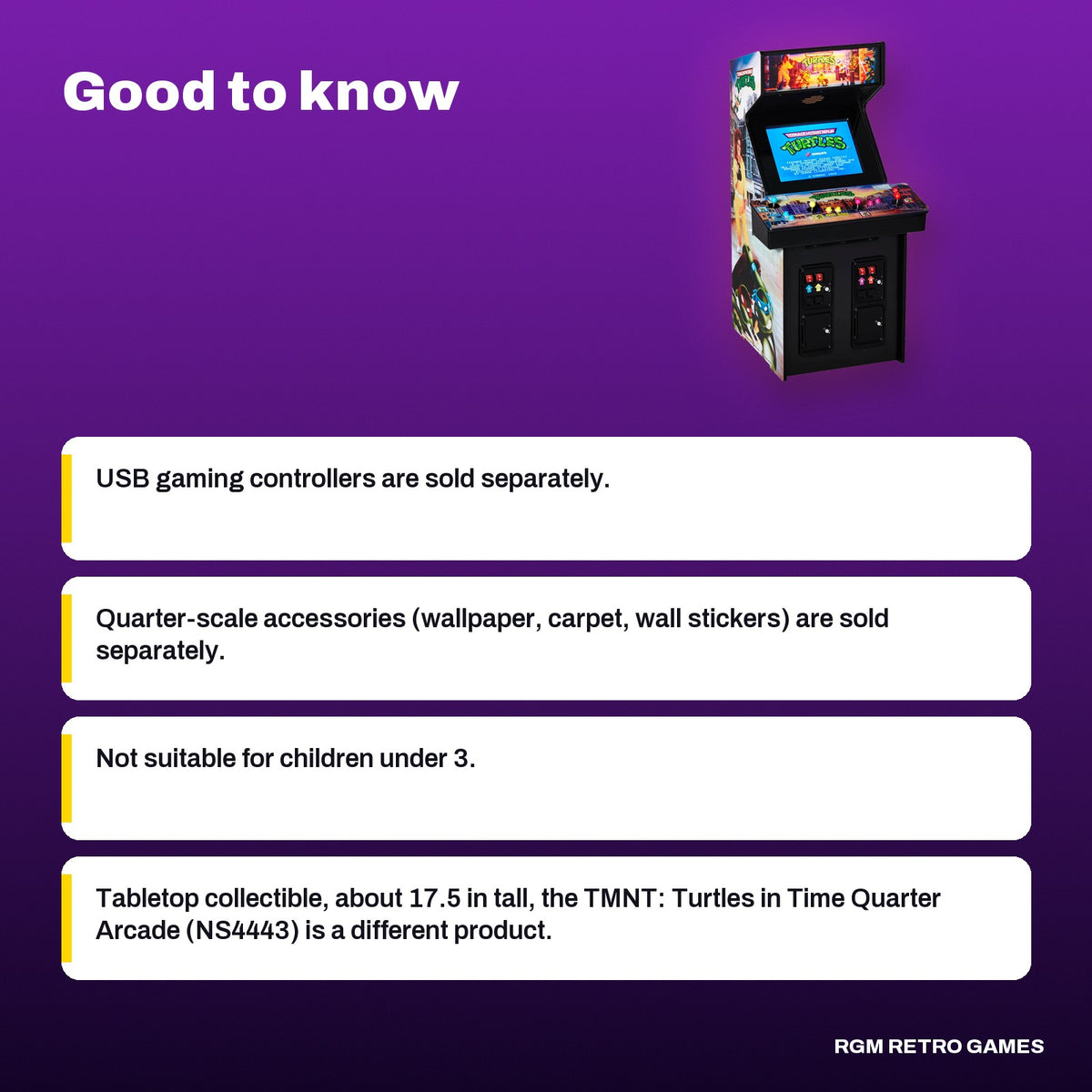 Numskull Quarter Arcades Teenage Mutant Ninja Turtles (1989) 1/4 Scale Arcade Cabinet, good to know before you buy